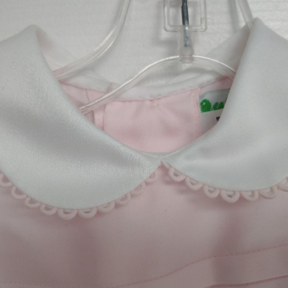Vintage Dulces Smocked Girls Pink and White Dress, size 24 months - Picture 7 of 14